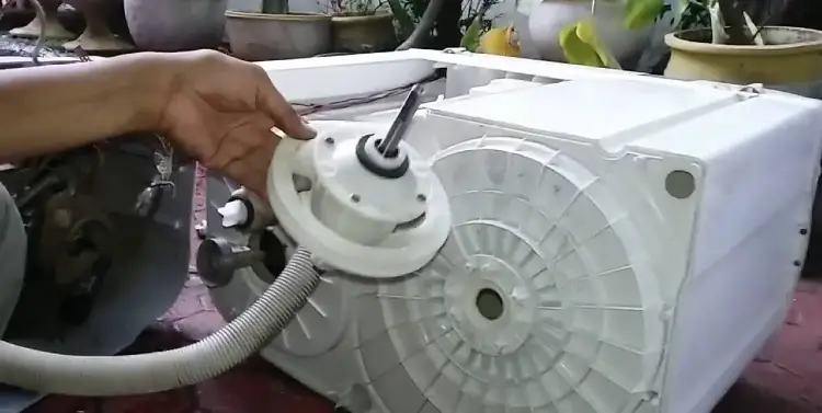 cara bongkar mesin cuci 2 tabung